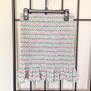 NWOT Zara Floral Smocked Mini Skirt Sz XS